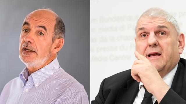 Jacques Bourgeois et Daniel Brélaz. [RTS]