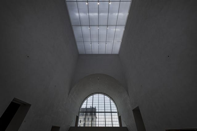 Une vue intérieure du Musée cantonal des Beaux-Arts à Lausanne. [Keystone - Jean-Christophe Bott]