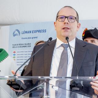 Mario Werren directeur de Lemanis, la société qui exploite le Léman Express. [Keystone - Magali Girardin]