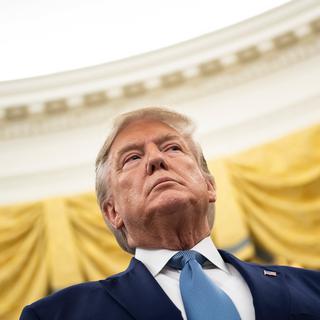 Le président américain Donald Trump, photographié le 8 octobre 2019. [AFP - Brendan Smialowski]