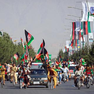 Les Afghans ont célébré le jour de l'indépendance à Kaboul. [EPA/Keystone - Hedayatullah Amid]