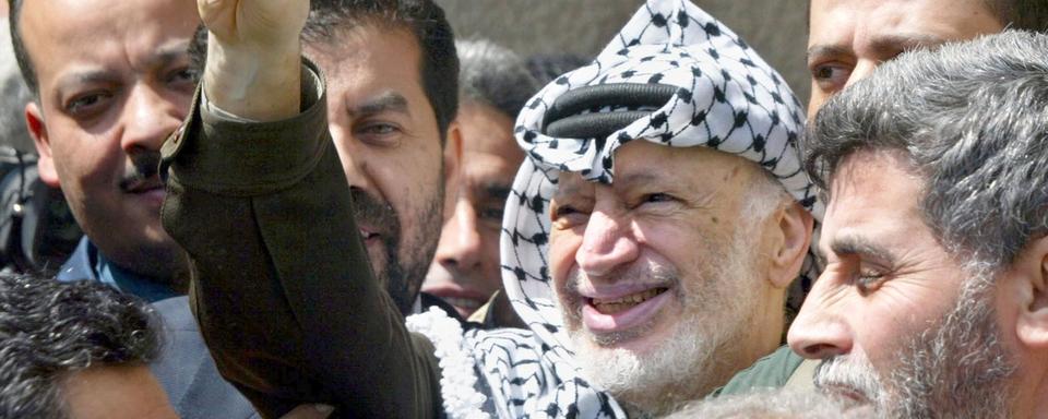 Yasser Arafat le 2 mai 2002. [EPA/AFP/Keystone - Dominique Faget]