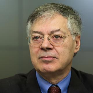 André Sapir, professeur d’économie à l’Université libre de Bruxelles et chercheur au laboratoire d'idées Bruegel. [Belga Mag/AFP - Kristof Van Accom]