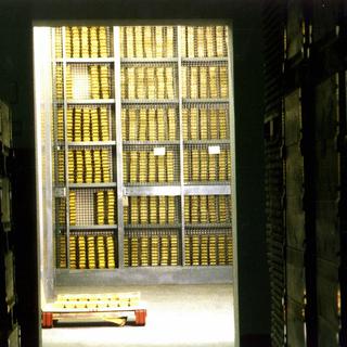 Les stocks d'or de la Banque nationale suisse. [Keystone]