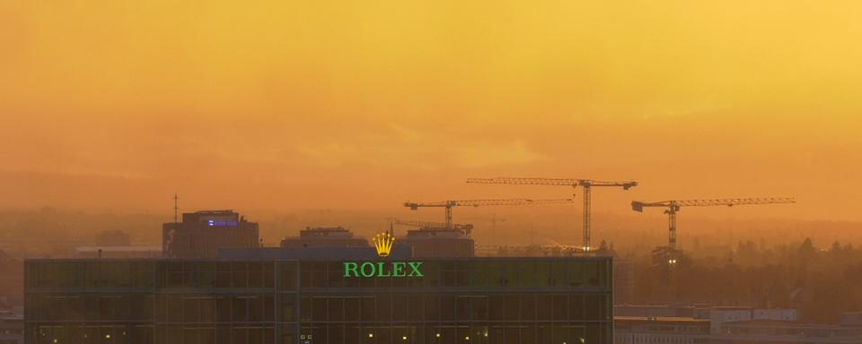 Rolex est un acteur majeur de l'immobilier genevois. [RTS]