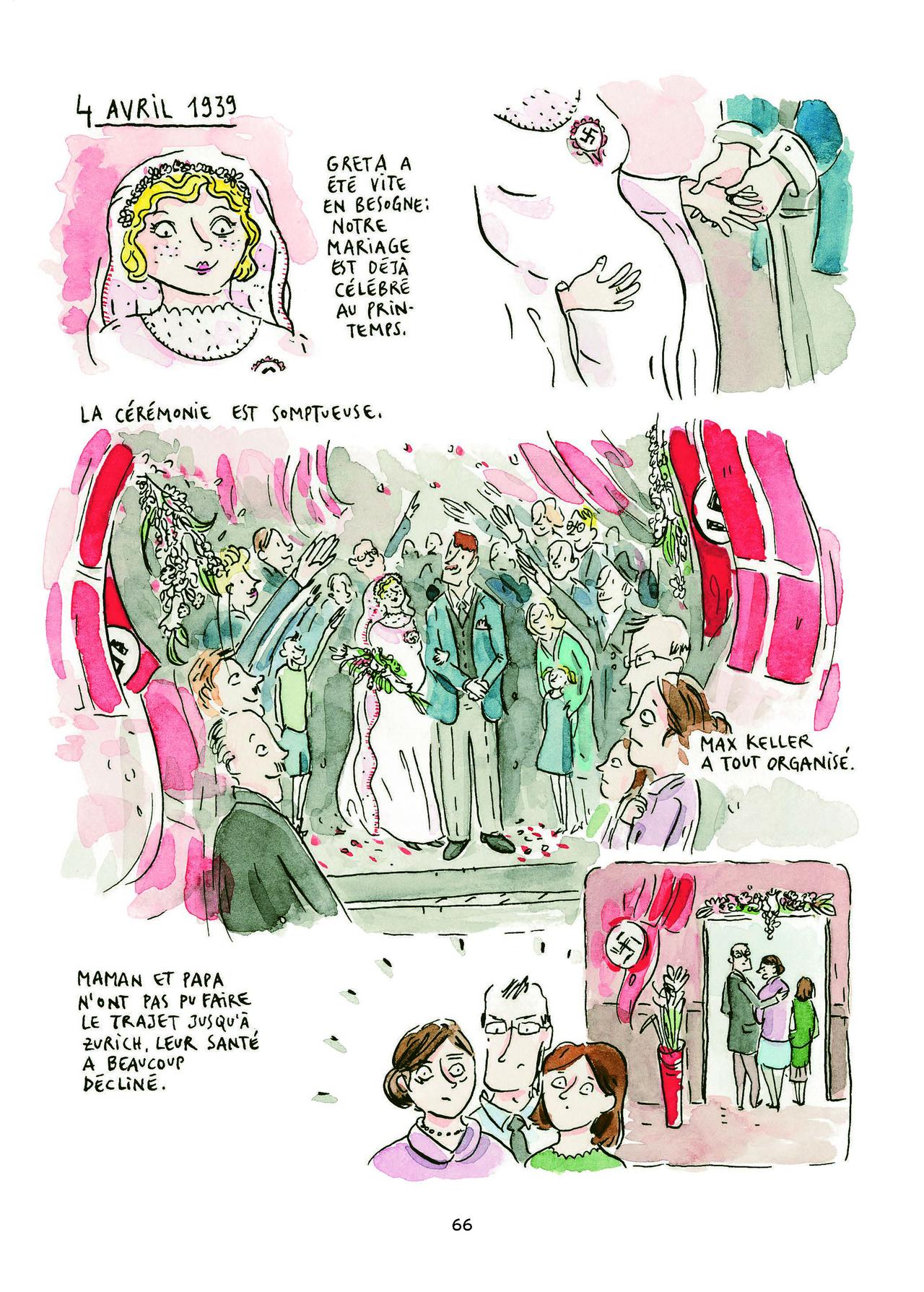 Une planche de la BD "Le siècle d'Emma, Une famille suisse dans les turbulences du XXe siècle", de Fanny Vaucher et Eric Burnand, parue aux éditions Antipodes.Fanny Vaucher/Eric BurnandAntipodes [Antipodes - Fanny Vaucher/Eric Burnand]