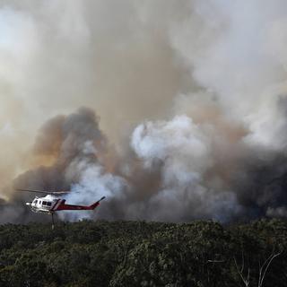 Tous les moyens aériens lancés à l'assaut des incendies en Australie. [EPA/Keystone - Dean Lewins]