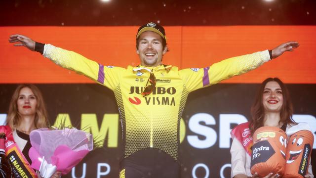 Primoz Roglic a signé son deuxième succès depuis le départ de ce Giro. [AFP - Luk Benies]