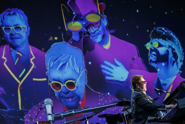 Elton John à Montreux. [Keystone - Valentin Flauraud]