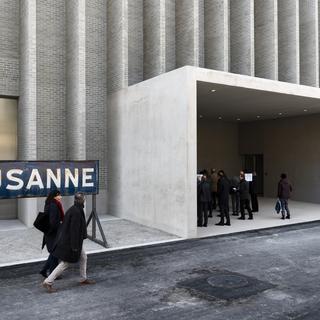 L'intégration du Musée cantonal des Beaux-Arts sur le site de Plateforme 10 est un enjeu majeur pour la politique culturelle vaudoise. [Keystone - Jean-Christophe Bott]