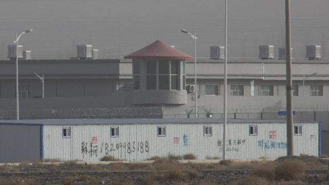 Une image d'un camp chinois au Xinjiang datant du 3 décembre 2018. [Keystone - AP Photo/Ng Han Guan]