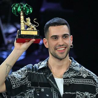 Alessandro Mahmoud, alias Mahmood, a remporté la 69e édition du Festival de San Remo. [NurPhoto/Keystone - Alessandro Tocco]