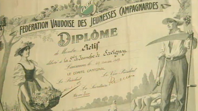 Fédération Vaudoise des Jeunesses Campagnardes. [RTS]