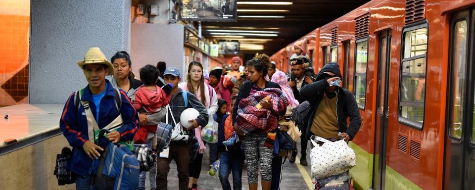 Migrants dans le métro de Mexico [AFP - Alfredo Estrella]