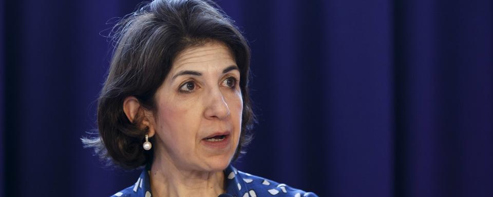 Fabiola Gianotti, directrice générale de l'Organisation européenne pour la recherche nucléaire (CERN). [Keystone - Salvatore Di Nolfi]