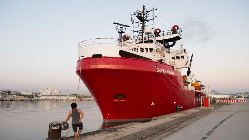 L'Ocean Viking a déjà secouru près de 30'000 personnes en Méditerranée depuis 2016. [AFP - Clément Mahoudeau]