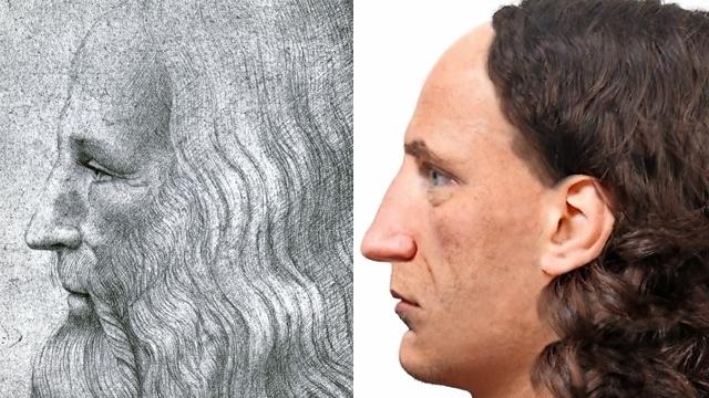 Des experts de l'Institut médico-légal de Zurich ont créé une image fantôme de Léonard de Vinci. [epfz]