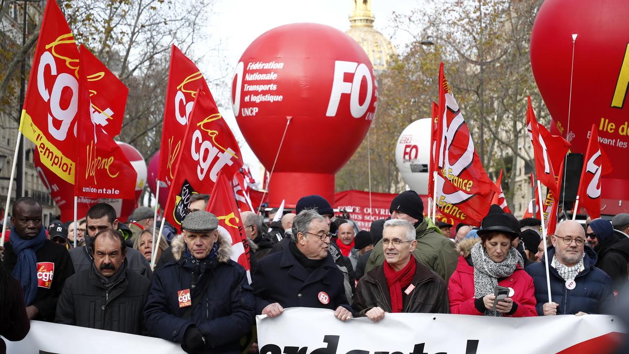 Les syndicats sont plus mobilisés que jamais après la présentation de la réforme. [AFP - Christophe Petit Tesson]