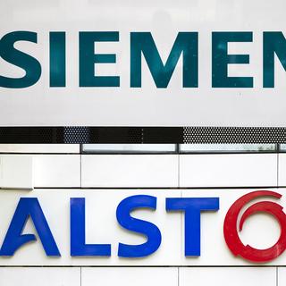 Fusion entre les entreprises Siemens et Alstom. [EPA/ Keystone - Etienne Laurent]