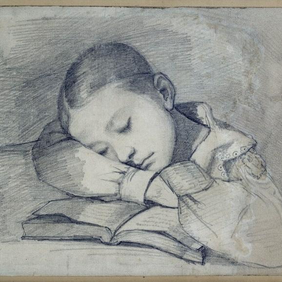 Les dessins de Gustave Courbet exposés à Ornans en France. [Leemage/ AFP - Josse]