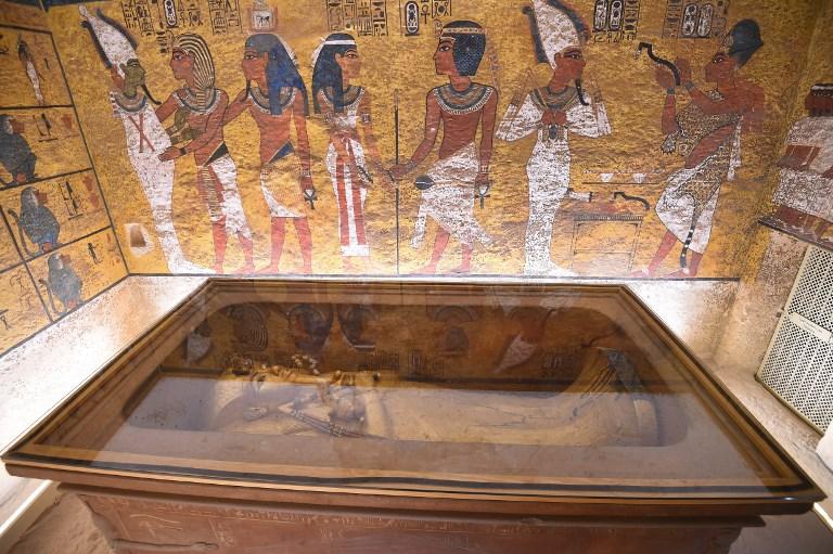 Jeudi 31 janvier: la restauration du tombeau du pharaon Toutânkhamon, en Egypte, s'est achevée après dix ans de travail. [AFP - Mohamed El-Shahed]
