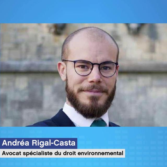 Andréa Rigal-Casta, associé chez Geo Avocats, un cabinet spécialisé dans le droit de l'environnement. [RTS]