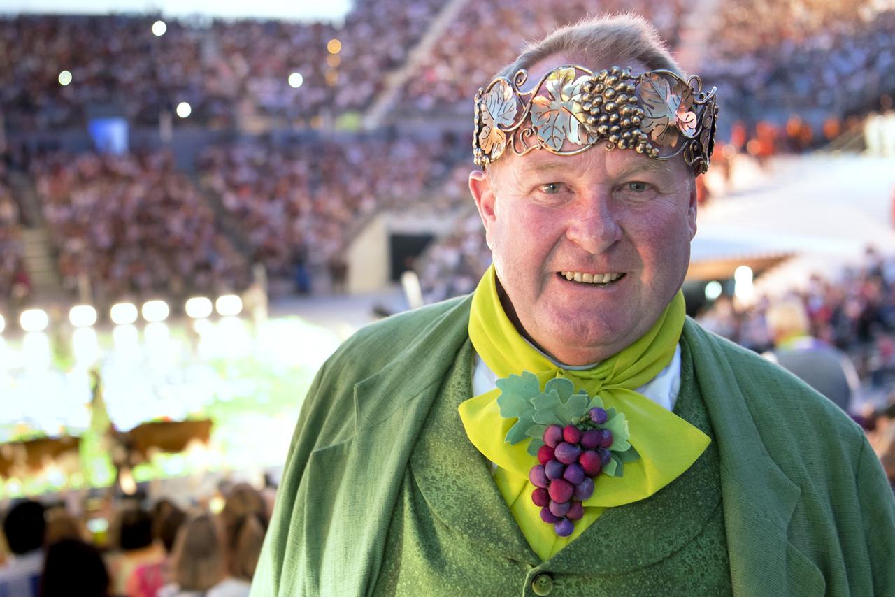 Jean-Daniel Berthet a quant à lui été élu roi de la Fête des Vignerons. [KEYSTONE - Laurent Gillieron]