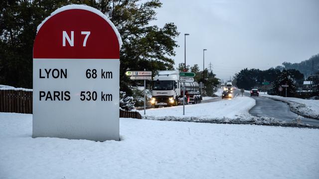 Les fortes chutes neige se sont surtout concentrées dans le sud-est de la France. [AFP - Jean-Philippe Ksiazek]