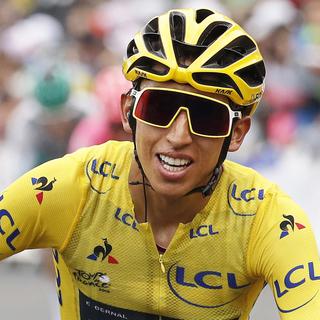 Le Colombien Egan Bernal, vainqueur annoncé du Tour de France 2019. [EPA/Keystone - Yoan Valat]