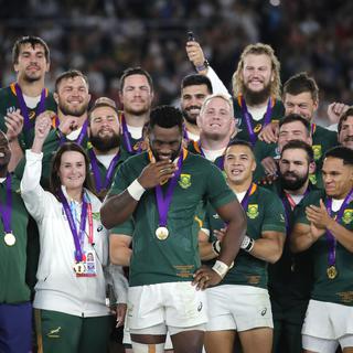L'Afrique du Sud a remporté la Coupe du monde de rugby samedi. [AP Photo/Keystone - Christophe Ena]