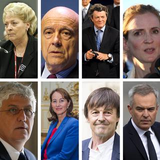 Les 14 derniers ministres français de l'écologie. [Keystone/Reuters]
