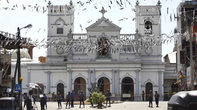 L'église Saint-Anthony à Colombo. [Keystone - EPA/STR]