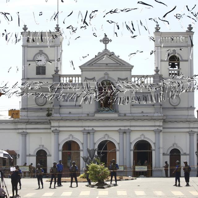 L'église Saint-Anthony à Colombo. [Keystone - EPA/STR]
