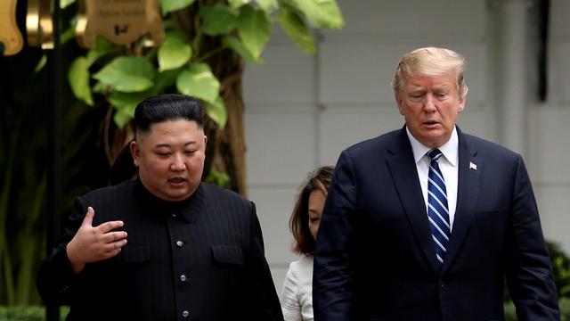 Le président américain Donald Trump et le leader nord-coréen Kim Jong-un n'ont pas trouvé d'accord au Vietnam. [Reuters - Leah Millis]