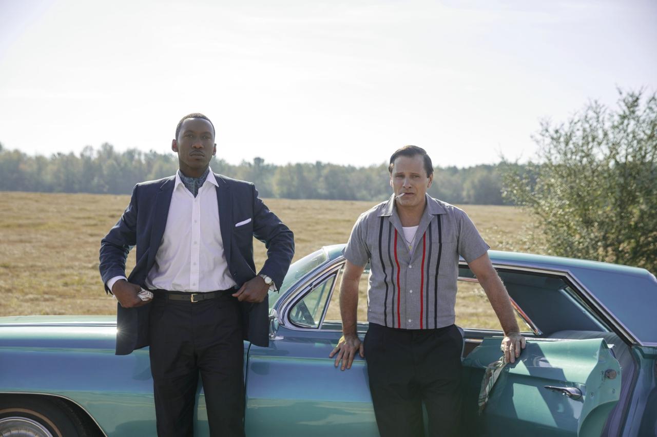 Une photo du film "The Green Book" avec Mahershala Ali et Viggo Mortensen. [Elite Film AG]