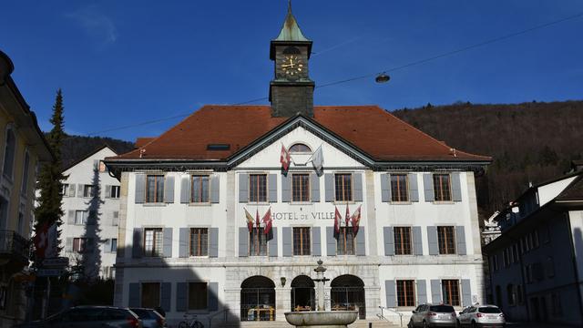 L'Hôtel de Ville de Moutier. [RTS - Gaël Klein]