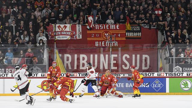 Les fans se sont pressés à la Tissot Arena pour voir leurs protégés. [freshfocus - Urs Lindt]