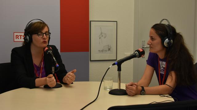 Lisa Mandel et Fanny Vaucher. [RTS - Gaël Klein]