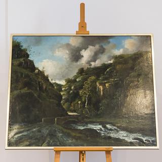 Paysage du Jura de Gustave Courbet. [Keystone - Jean-Christophe Bott]
