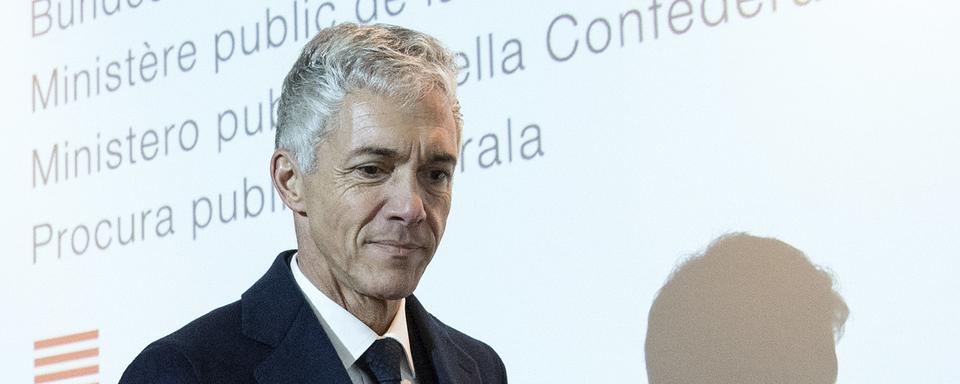 Michael Lauber se représentera au MPC même en cas d'enquête disciplinaire. [Keystone - Peter Schneider]