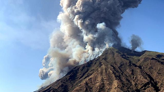 Le volcan Stromboli est entré en éruption. [Keystone - Mario Calabresi]