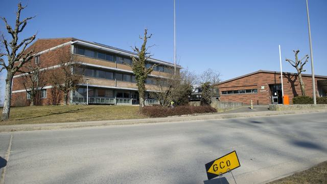 La caserne de Grolley, dans le canton de Fribourg. [Keystone - Peter Schneider]