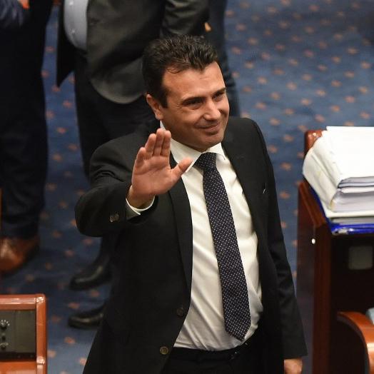 Le Premier ministre Zoran Zaev après l'adoption du vote pour changer le nom du pays en "République de Macédoine du Nord" [AFP - Robert Atanasovski]