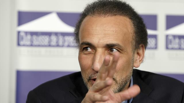 Tariq Ramadan à Genève. [Keystone - Salvatore Di Nolfi]