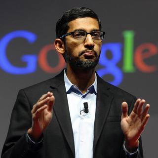 Sundar Pichai, le patron d'Alphabet, la maison-mère de Google. [Keystone/AP - Manu Fernandez]