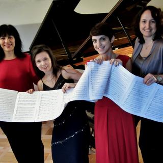 Le Quatuor Pianofolie: Marcia Dipold, Julia Froschhammer, Giada Stornetta et Biljana Atanasovska. [juliafroschhammer.com]