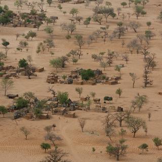 Un village du Sahel, ici au Mali. [Keystone - EPA/Nic Bothma]