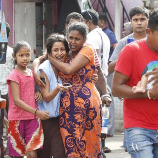 Le gouvernement sri-lankais a bloqué l'accès à plusieurs réseaux sociaux pour éviter une nouvelle flambée de violence intercommunautaire. [Keystone - M. A. Pushpa]