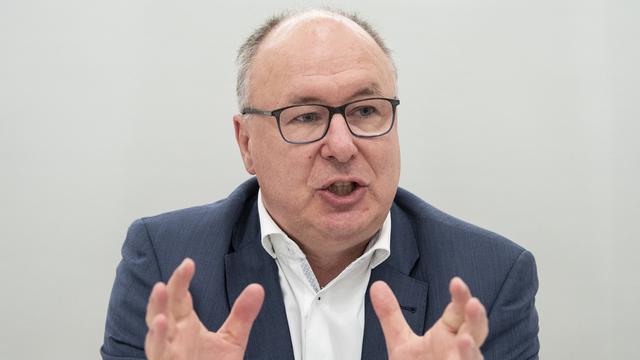 Pierre-Yves Maillard, président de l'Union syndicale suisse. [Keystone - Peter Schneider]