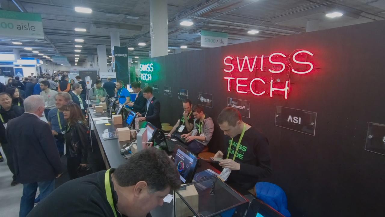 Trente start-up suisses étaient présentes au Consumer Electronics Show à Las Vegas en janvier dernier. [RTS]